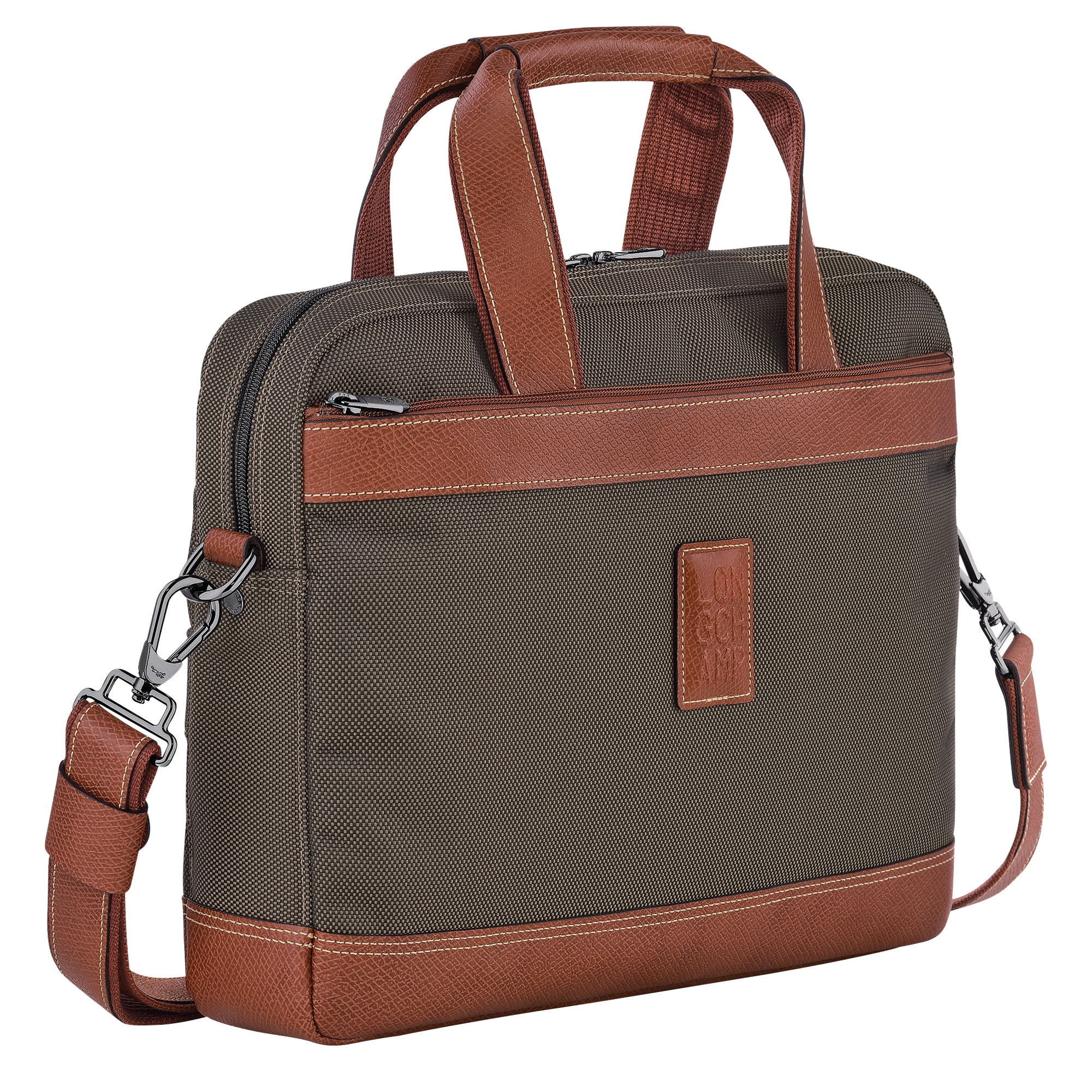 Boxford S Briefcase Brown - Canvas - 3