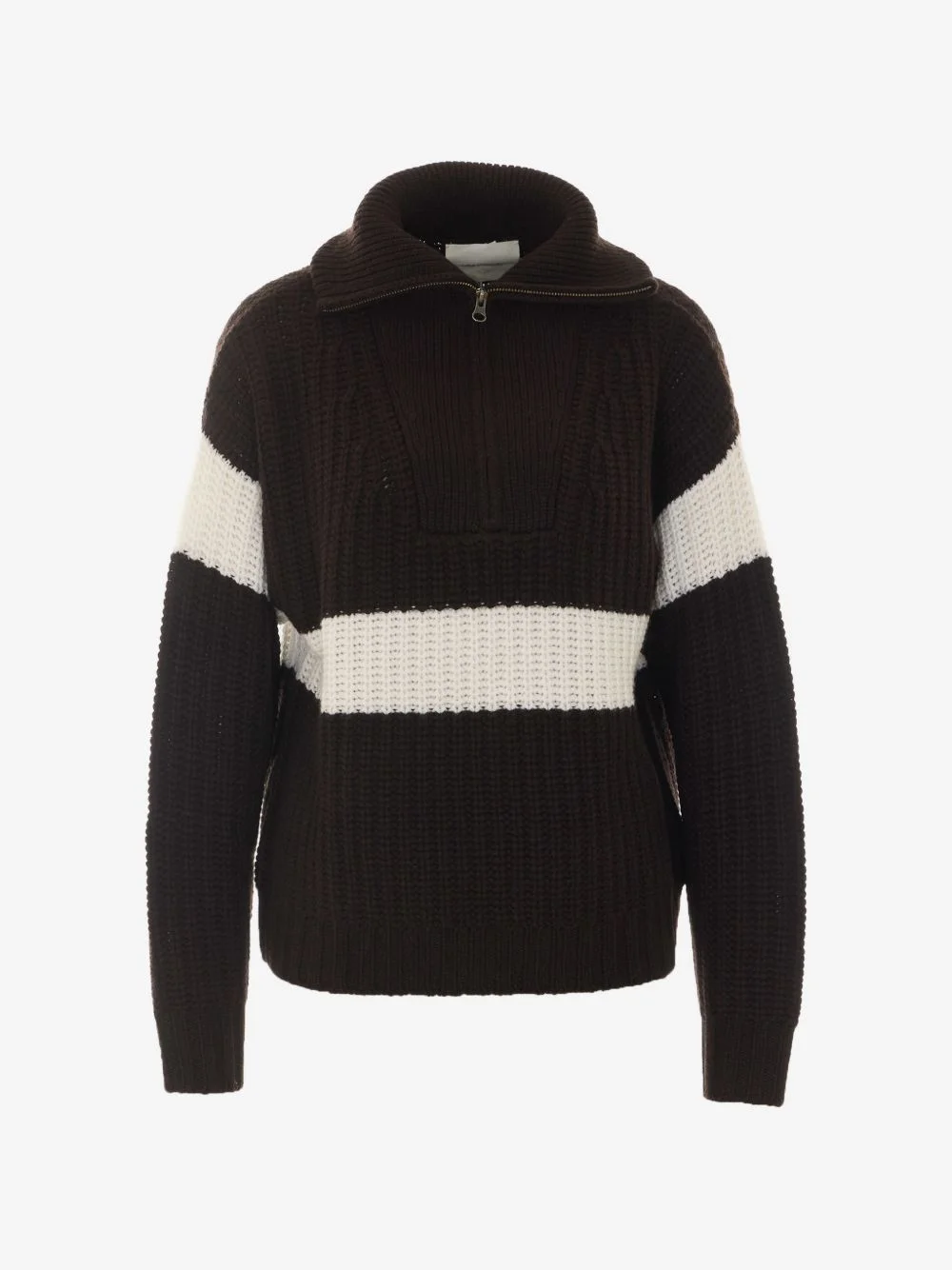 Mavis striped half-zip sweater - 1