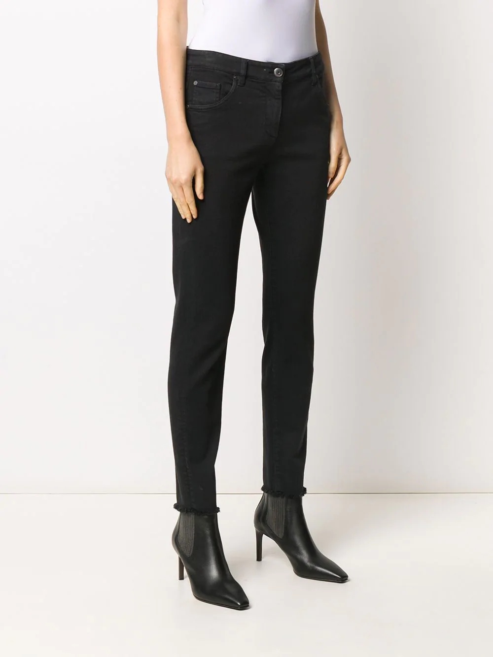 mid-rise skinny jeans - 3