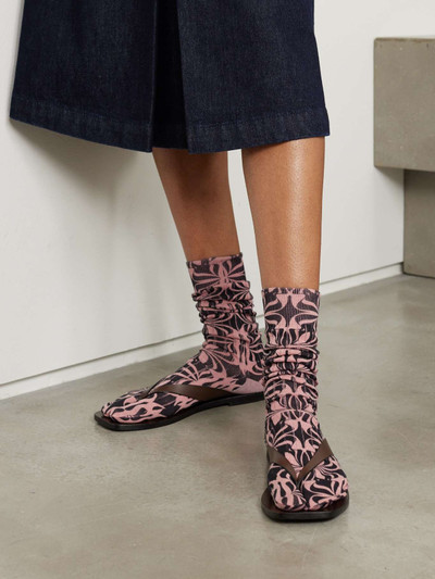 Dries Van Noten Ribbed printed stretch-cotton socks outlook