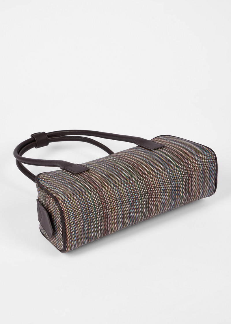 Women’s Signature Stripe Coated Canvas ‘Agatha’ Bag 6