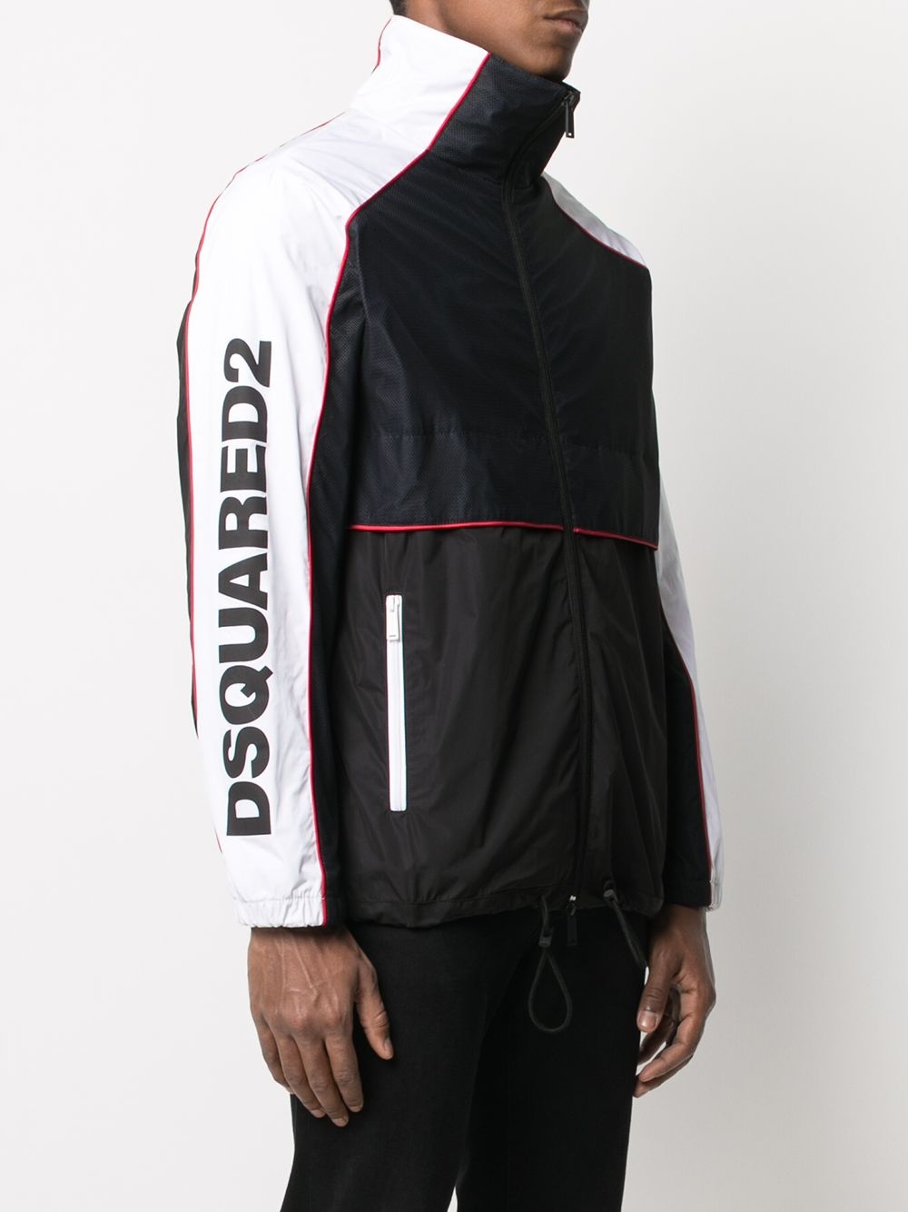 logo-print windbreaker - 3