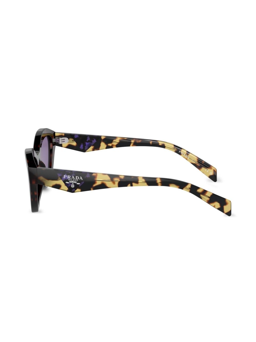 tortoiseshell-effect cat-eye sunglasses - 3