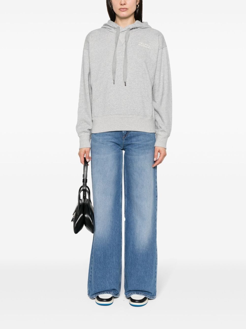 Sylla embroidered-logo hoodie - 2