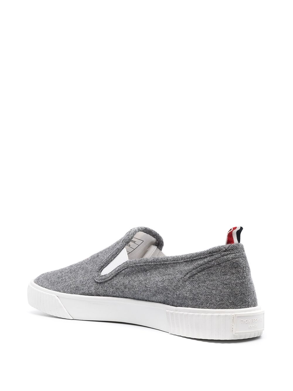 grosgrain trim low-top sneakers - 3