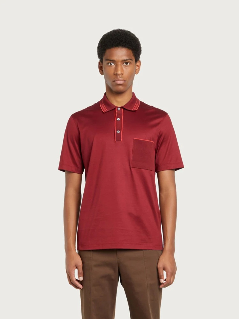 FERRAGAMO SHORT SLEEVED POLO WITH LOGO outlook