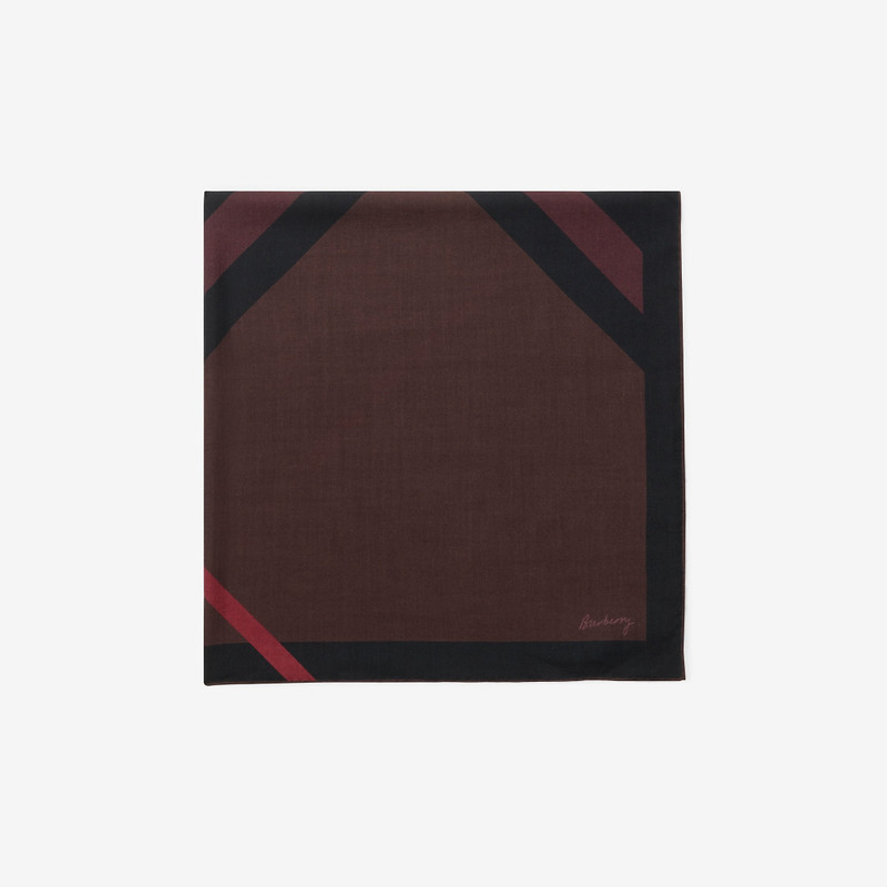 Check Cashmere Silk Scarf 5