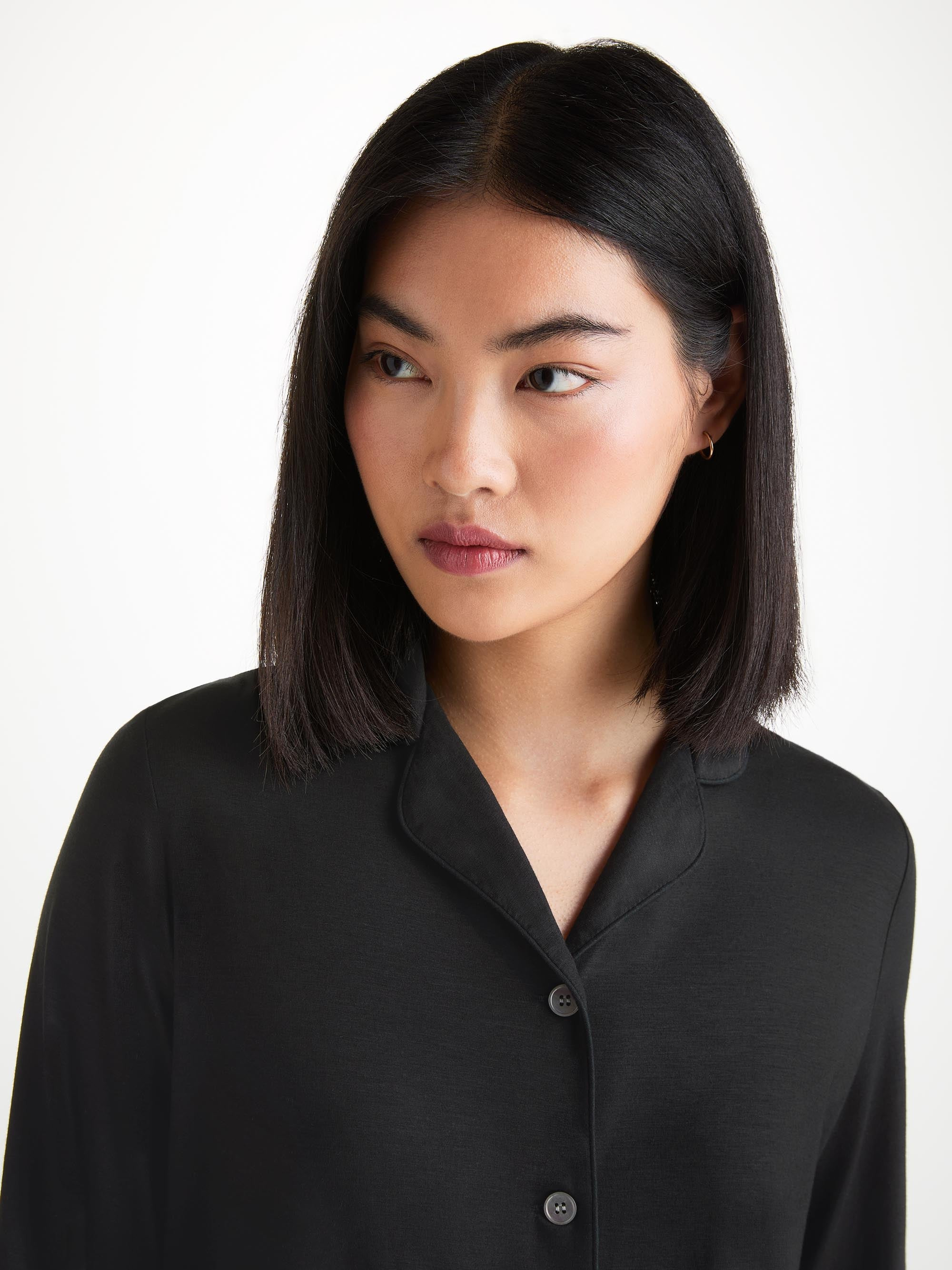Women's Pajamas Lara Micro Modal Stretch Black - 5