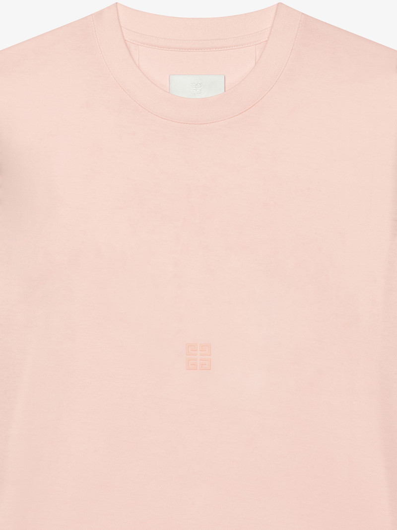 Givenchy OVERLAPPED SLIM FIT T-SHIRT IN COTTON AND 4G LACE outlook