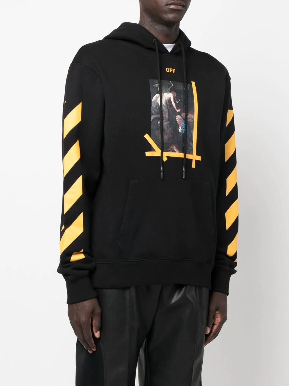 Caravaggio-print hoodie - 3