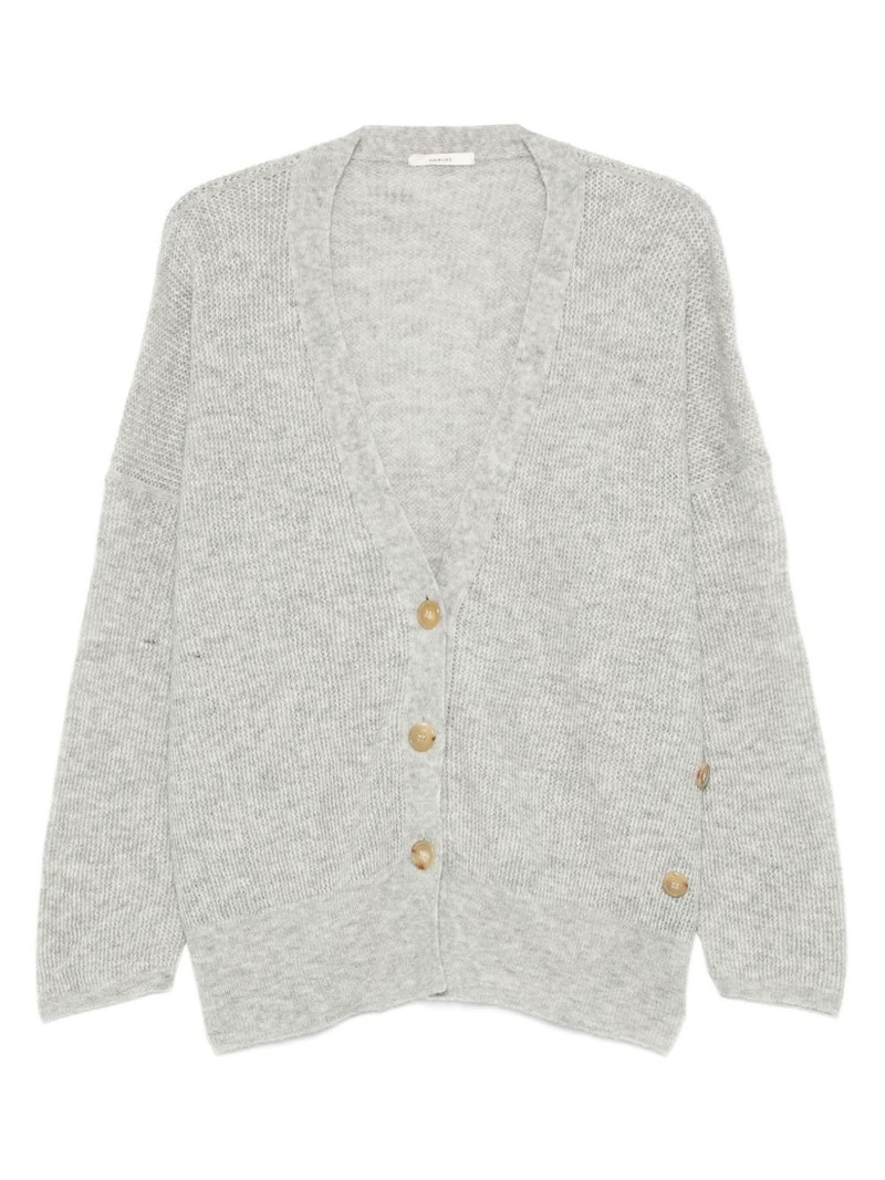 ribbed buttoned cardigan 1