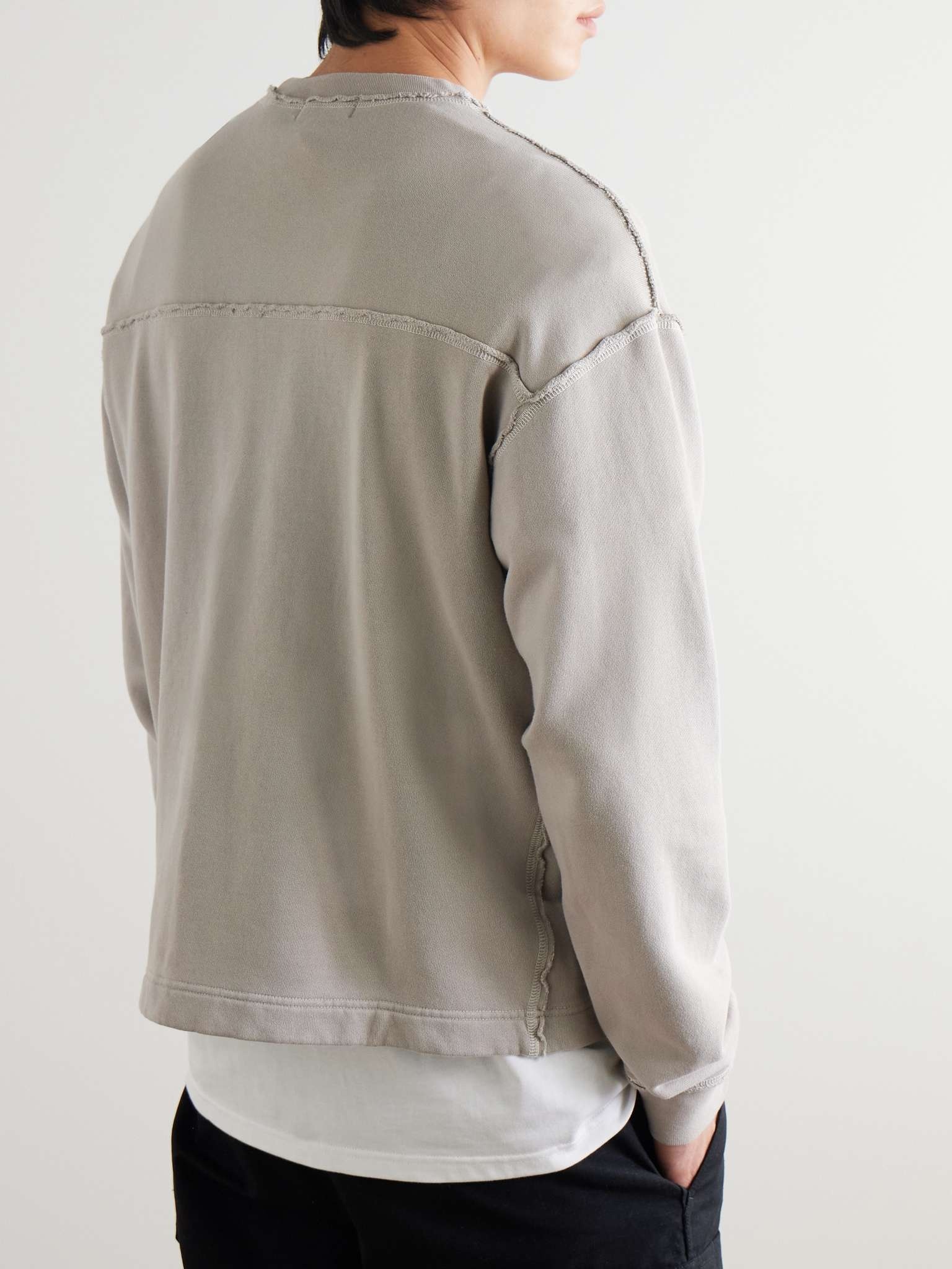 John Elliott Skeptic Distressed Cotton-Jersey Sweatshirt