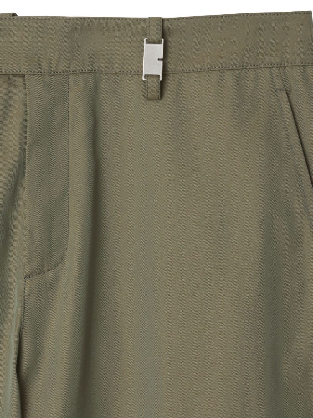 straight-leg cotton trousers - 5