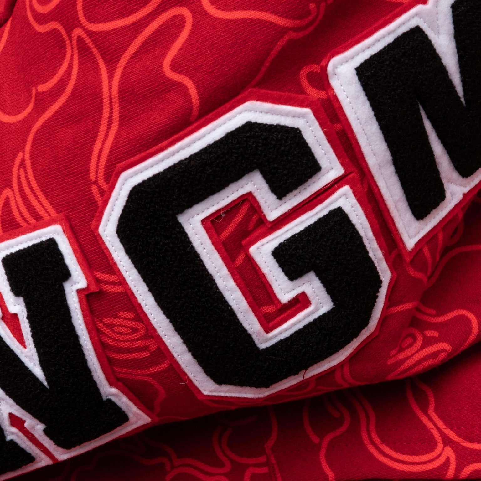 BAPE 30TH ANNIVERSARY LINE CAMO SHARK FULL ZIP HOODIE - RED - 6