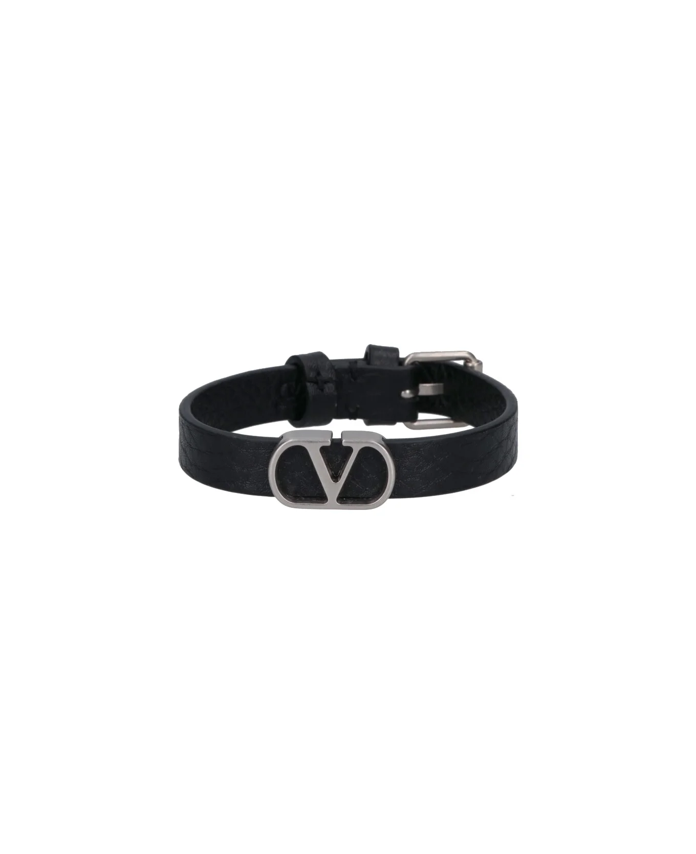 'vlogo Signature' Leather Bracelet - 1