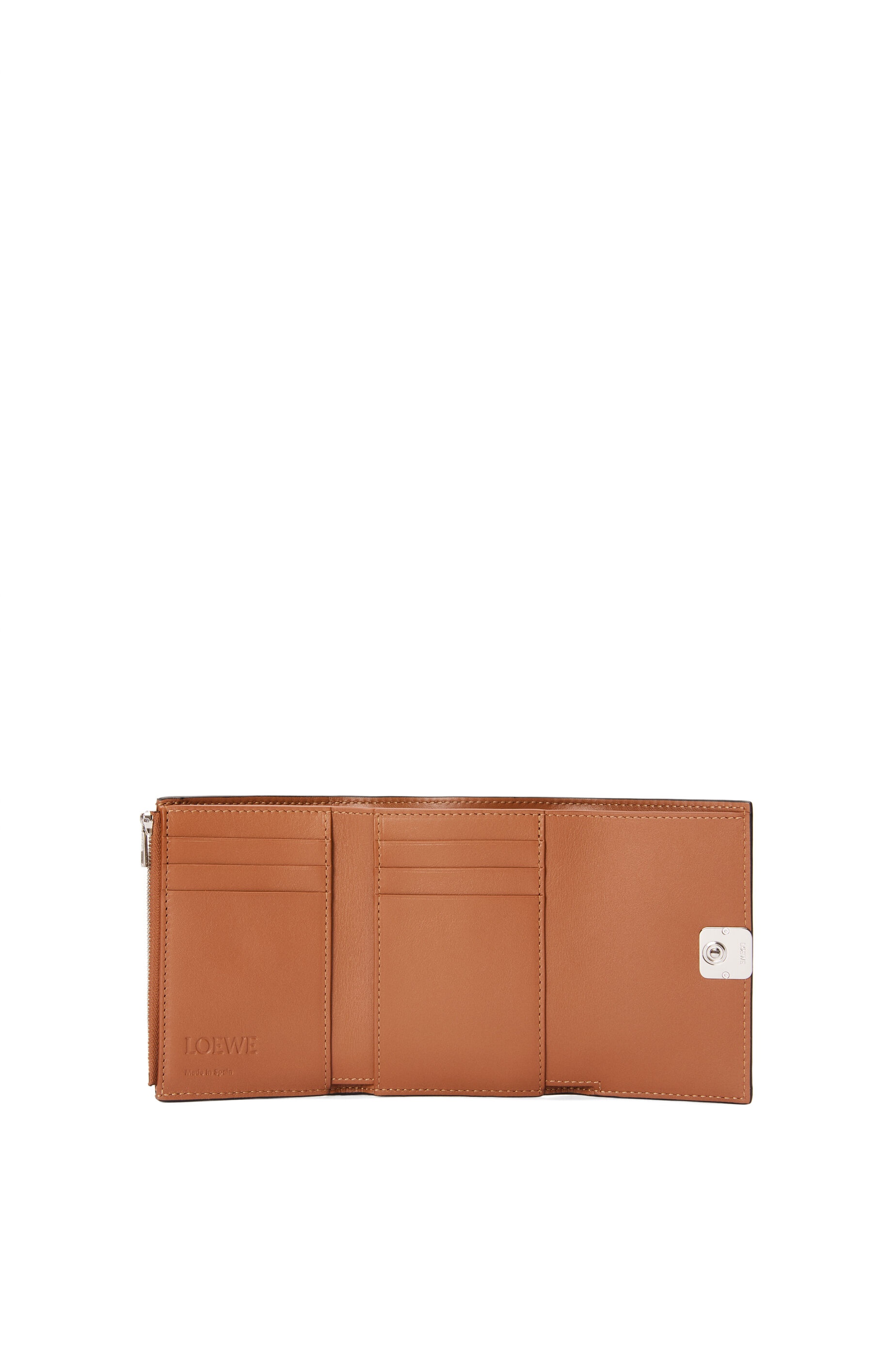 Anagram small vertical wallet in pebble grained calfskin - 2