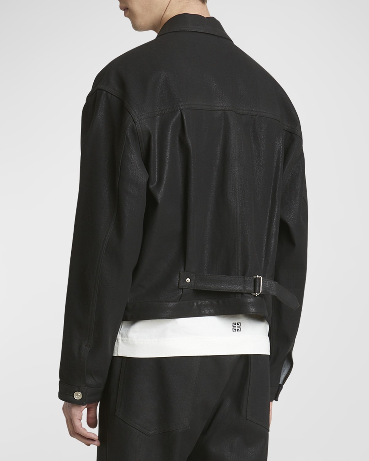 Givenchy Men's Coated Denim Trucker Jacket | neimanmarcus
