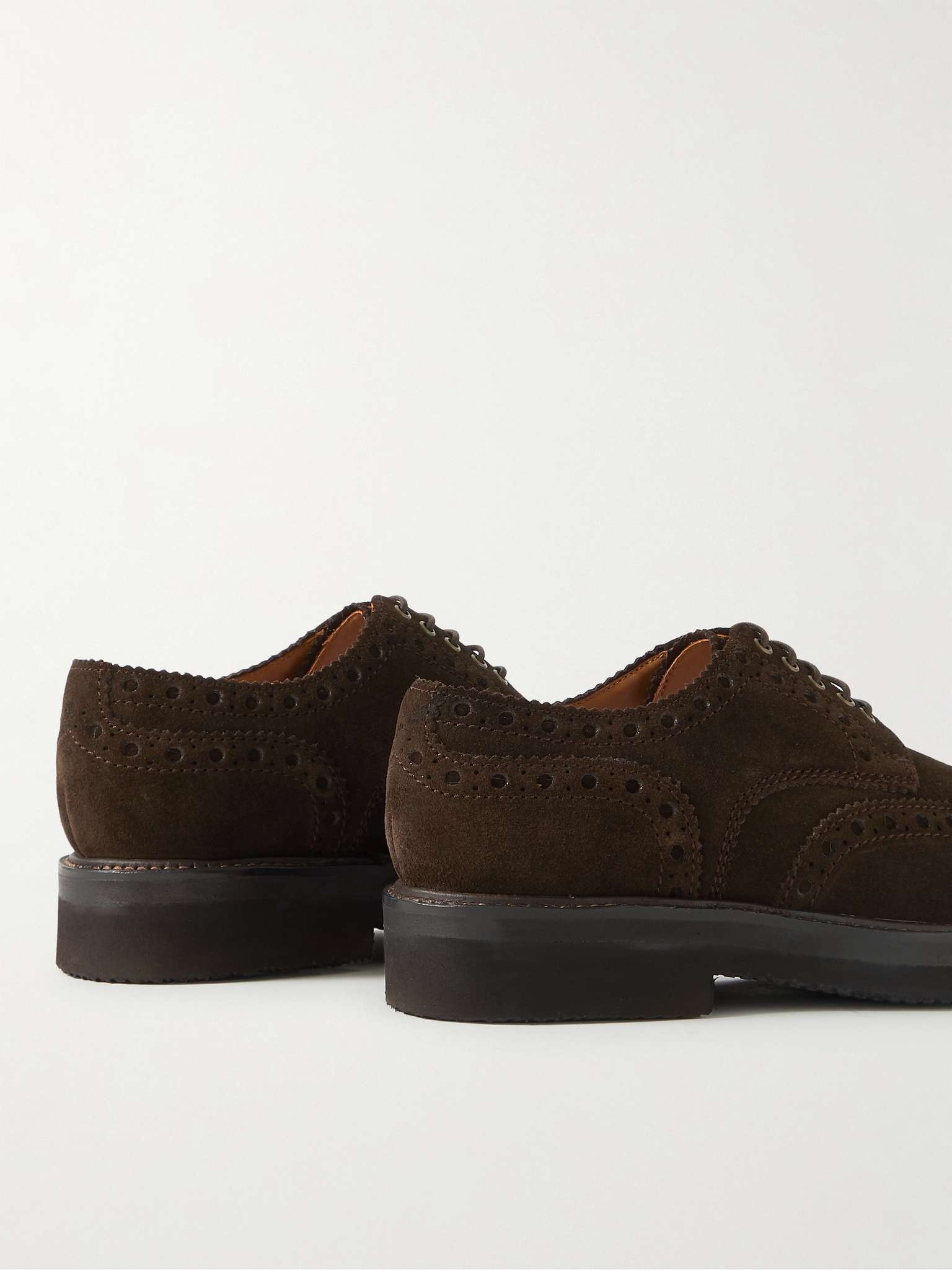 Archie Suede Wingtip Brogues - 5