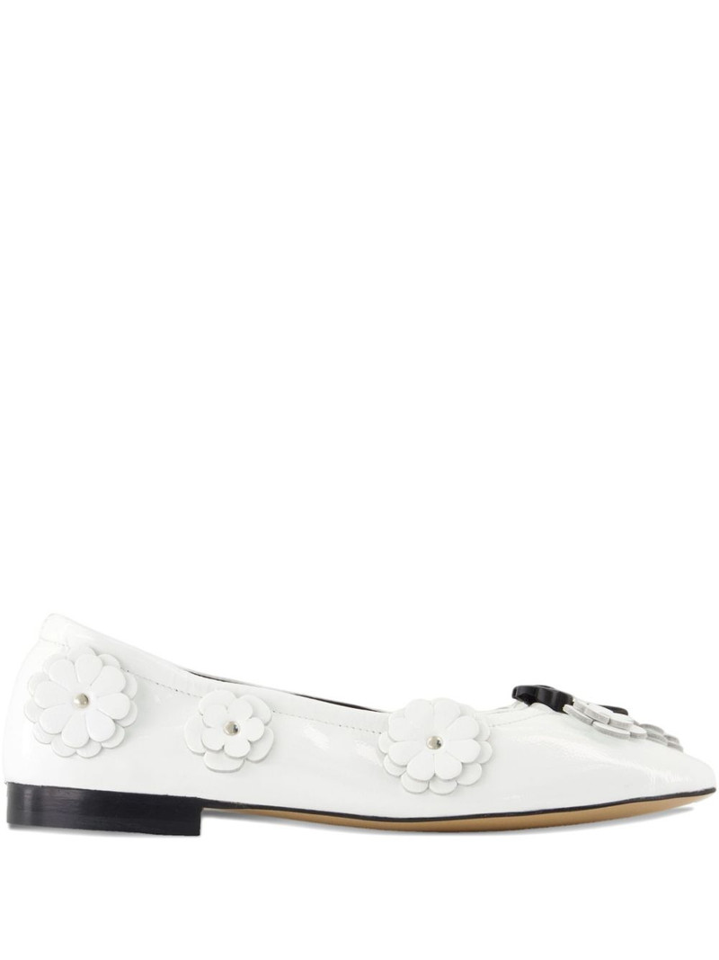 flower-embellishment ballet flats 1