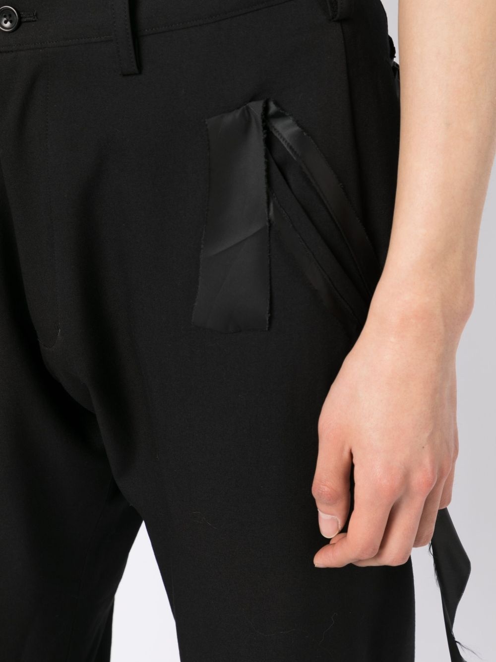 straight-leg wool trousers - 5