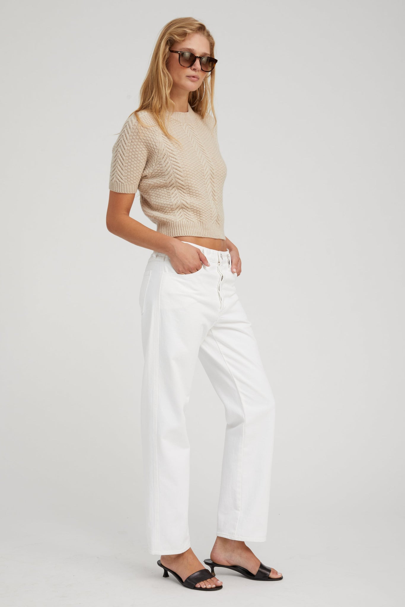SOPHIA CROPPED SLIM BOYFRIEND DENIM - 4