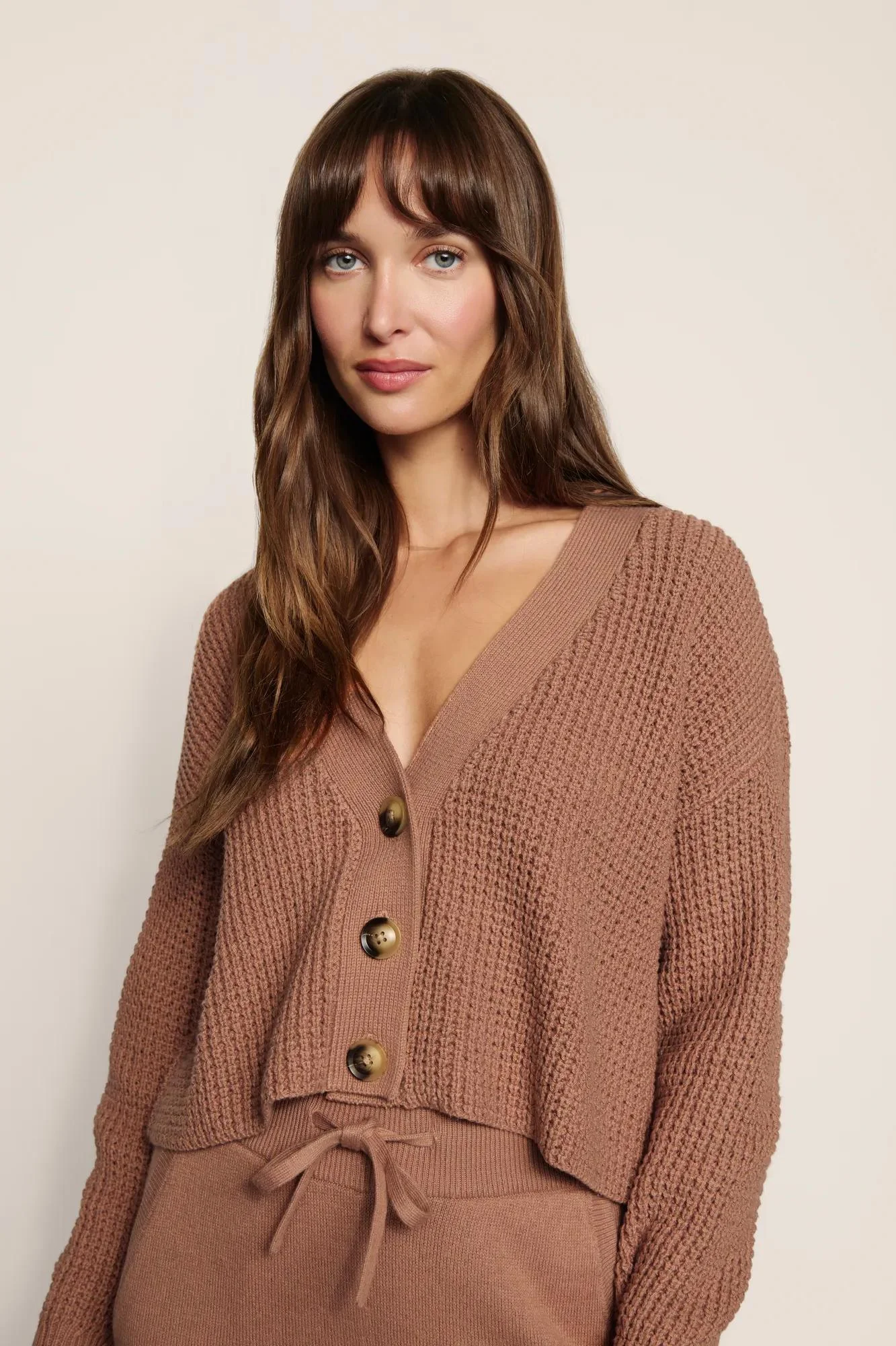 Recycled Sweater Cropped Cardigan - 1