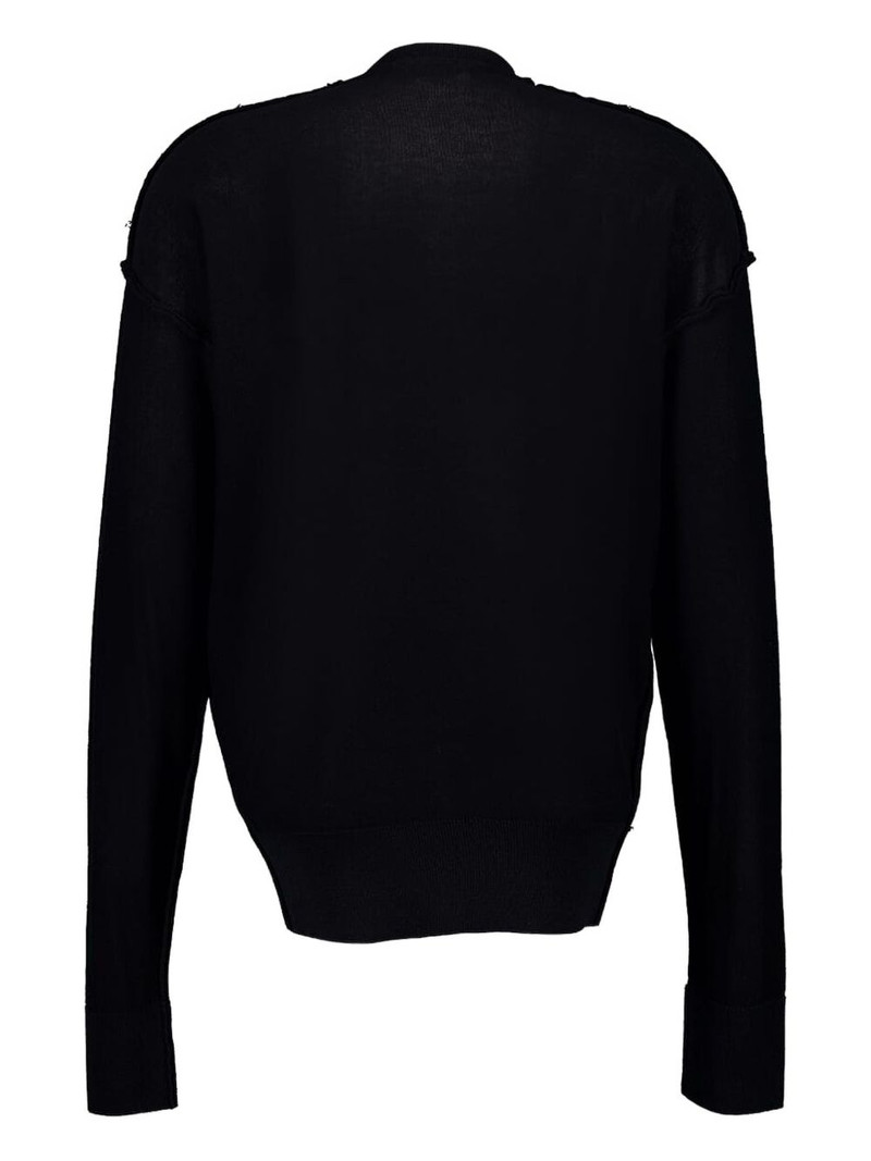 BALENCIAGA logo-embroidered sweater outlook
