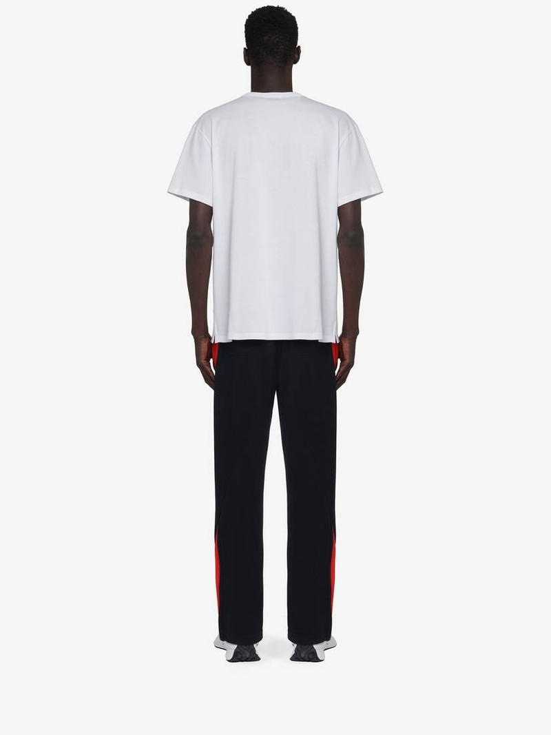 Men's Wax Flower T-shirt in White/red 5