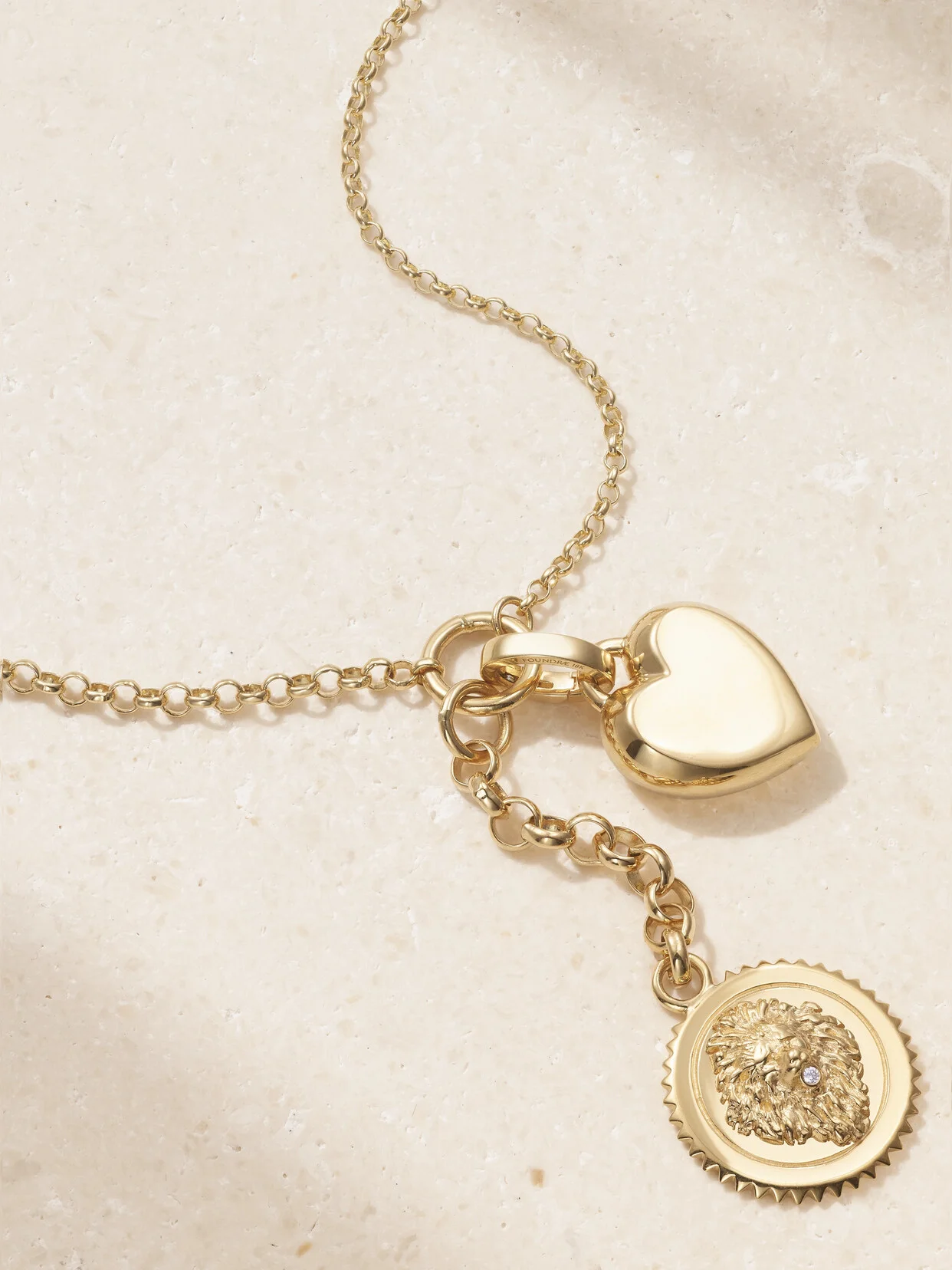 True Love And Strength 18-karat Gold Diamond Necklace - 1