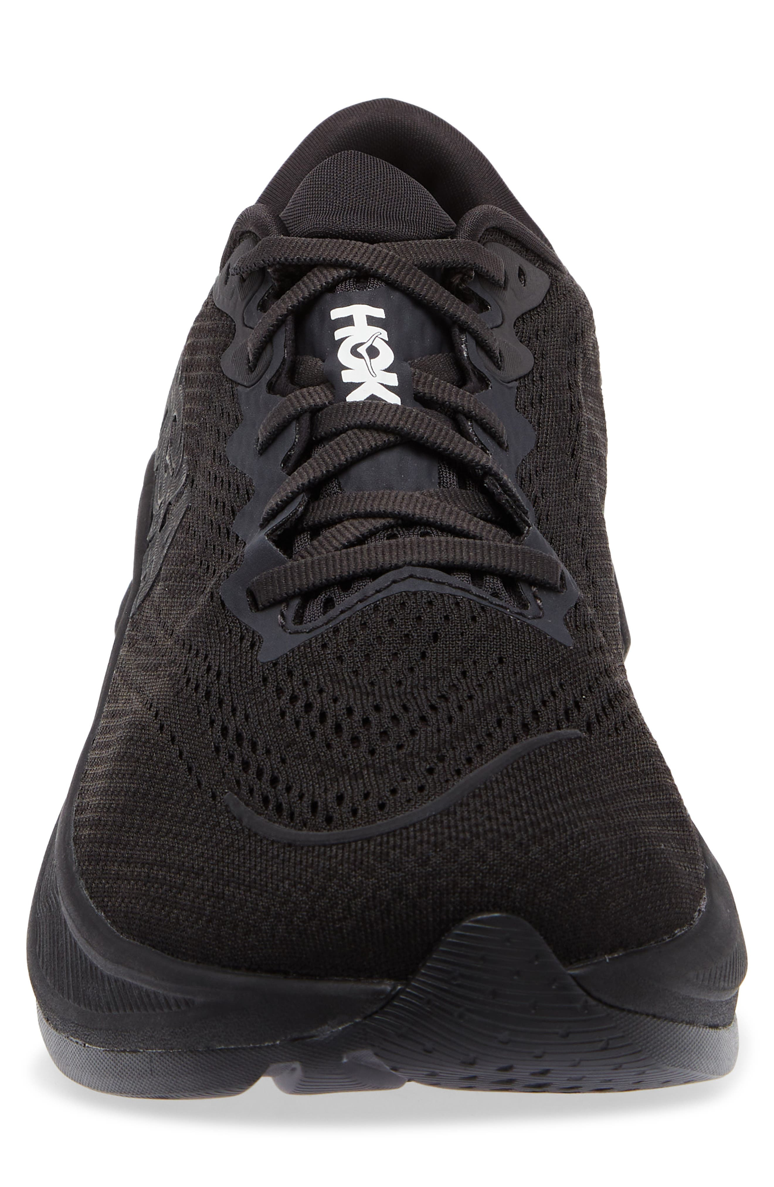 HOKA Rincon 4 Running Shoe in Black /Black at Nordstrom - 4