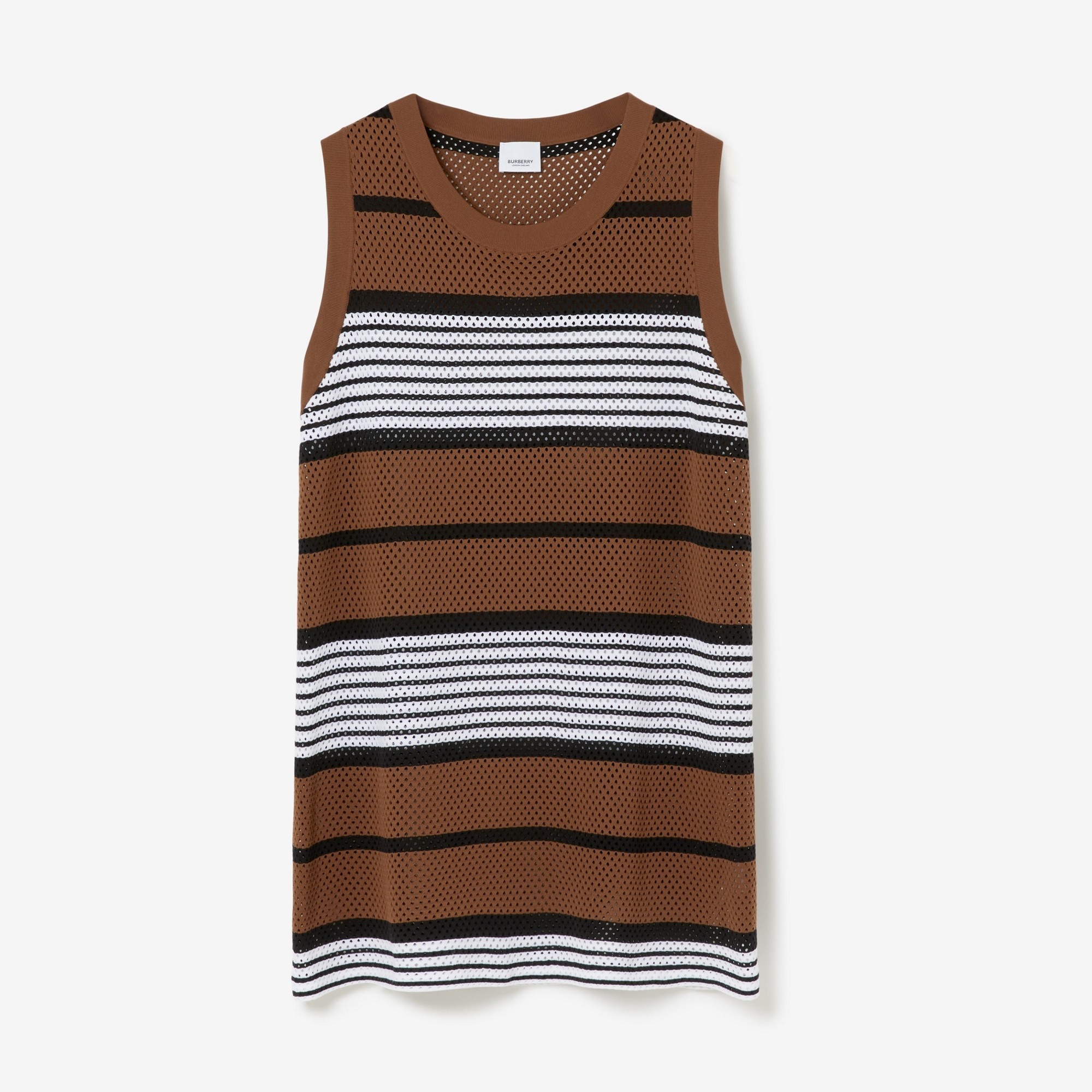 Stripe Print Nylon Vest - 1