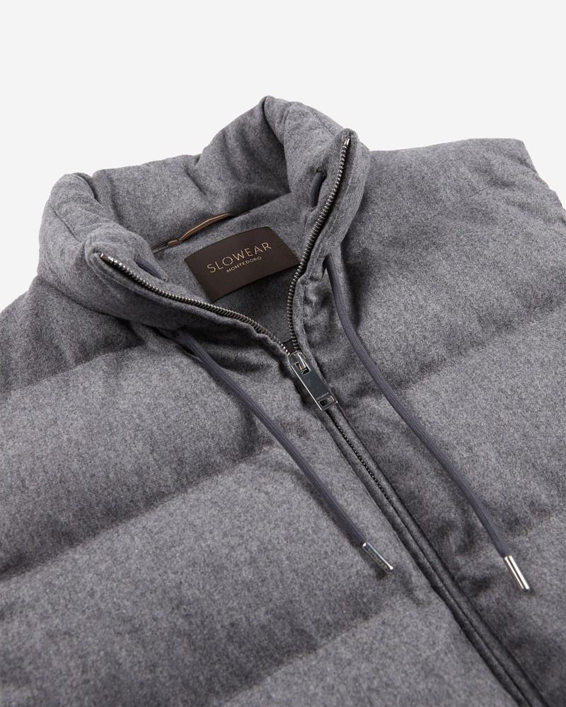 Wool and cashmere flannel padded gilet 6