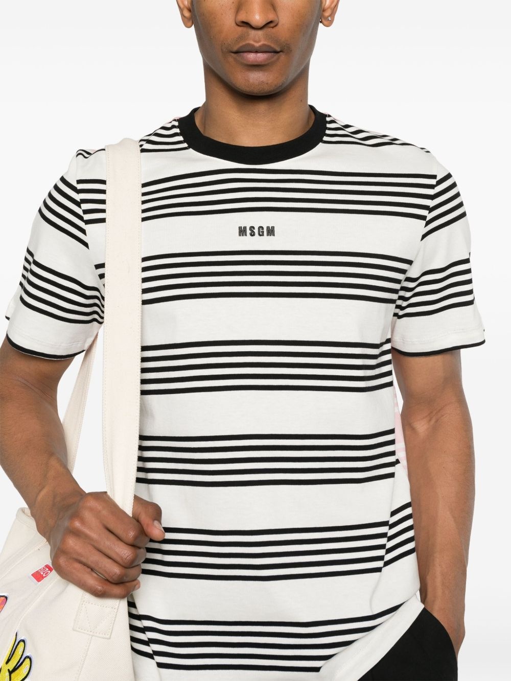 striped T-shirt - 4
