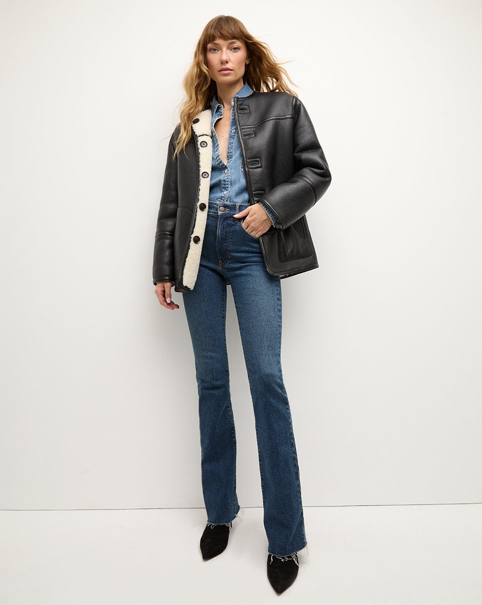 ANYA REVERSIBLE SHEARLING COAT - 3