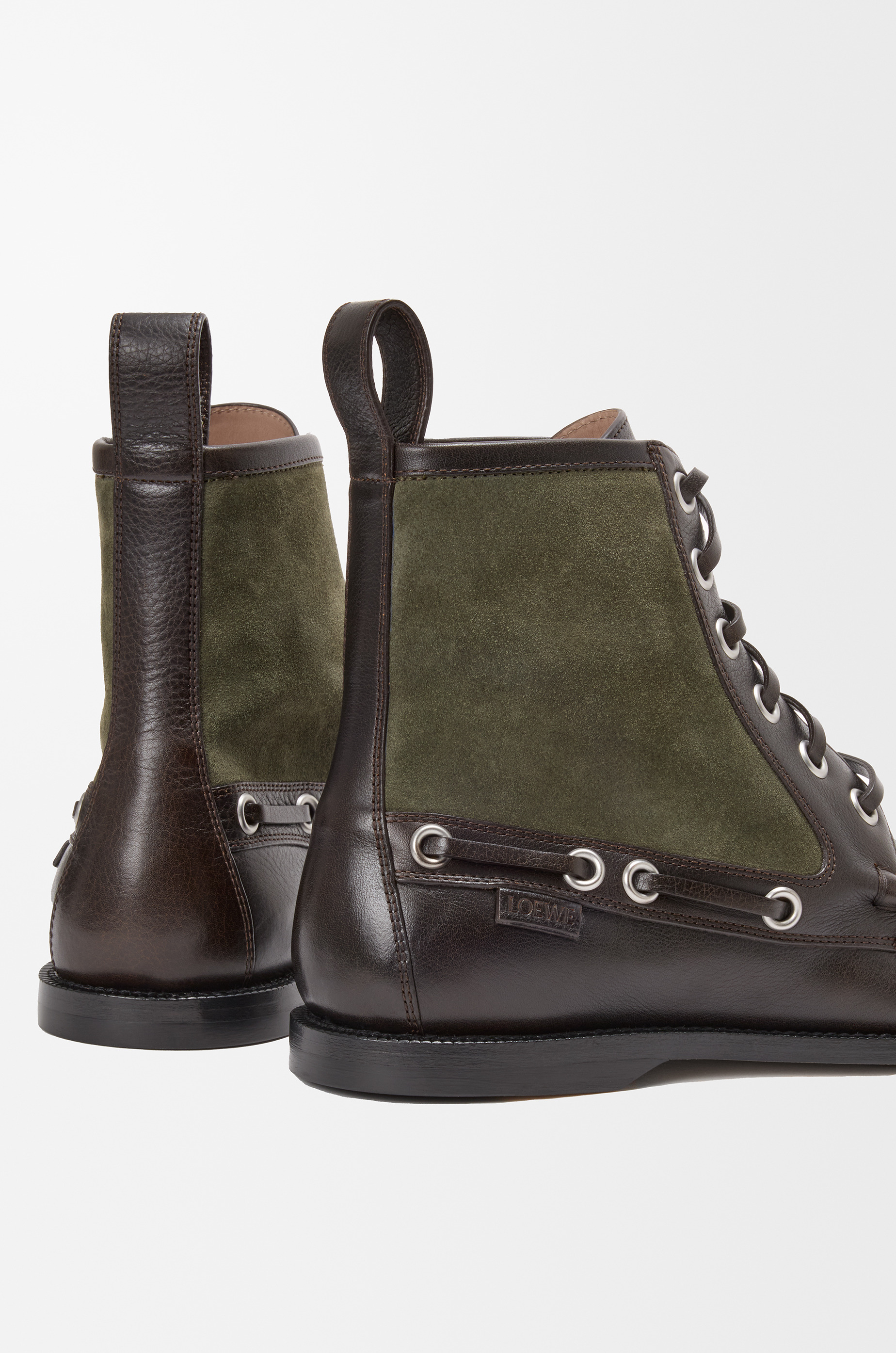 Campo loafer bootie in calfskin and suede calfskin - 5