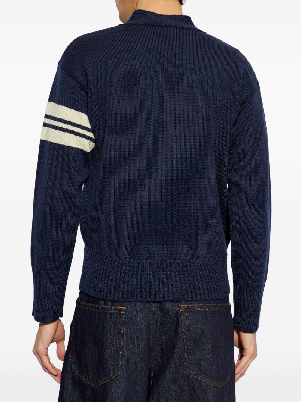 logo-embroidered jumper - 4