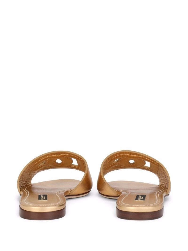 DG logo leather slides - 3