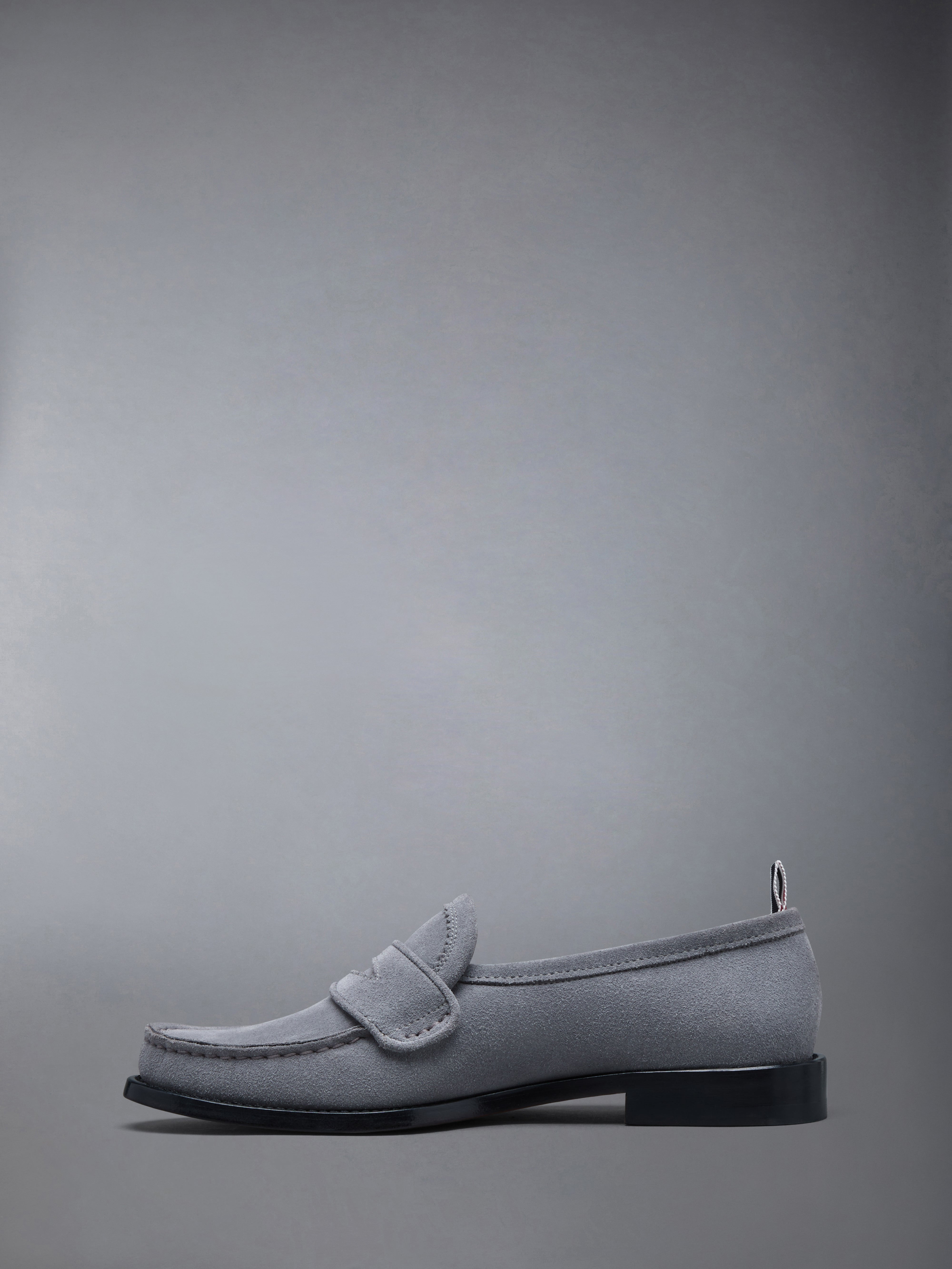 CALF SUEDE PLEATED VARSITY LOAFER - 3