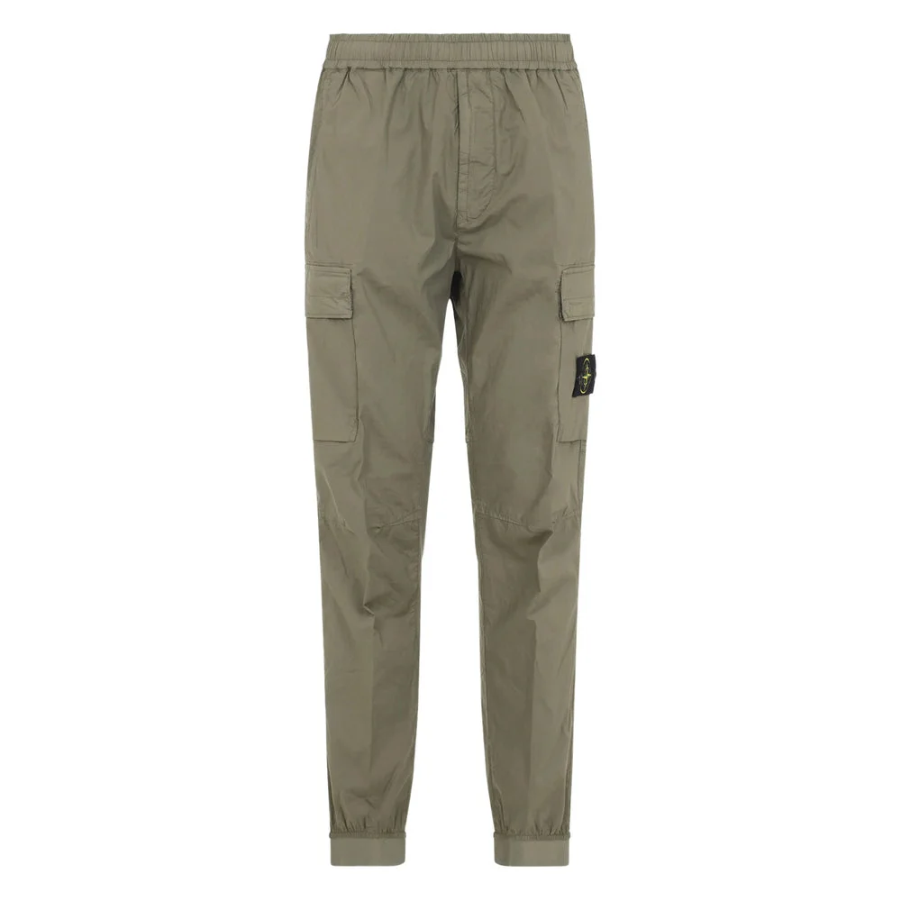 Stone Island Green Trousers - Tapered Trousers Men - 1