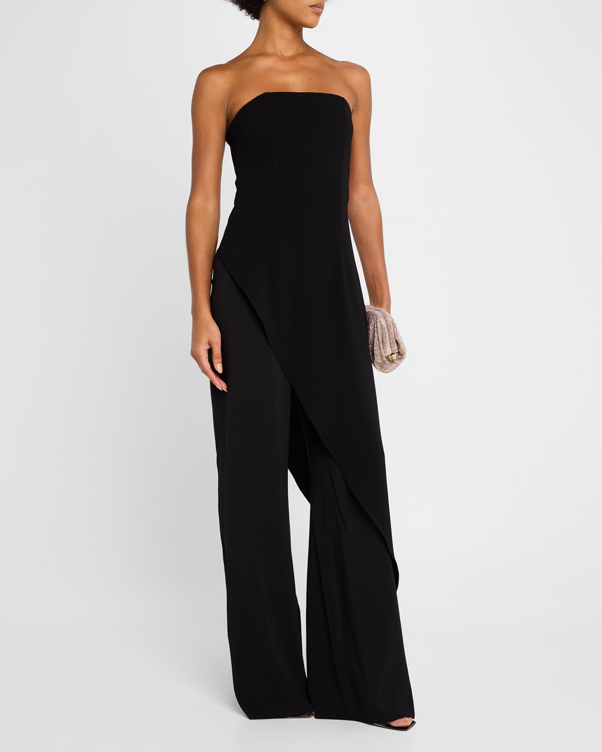 Alondra Strapless Asymmetric Jumpsuit - 4