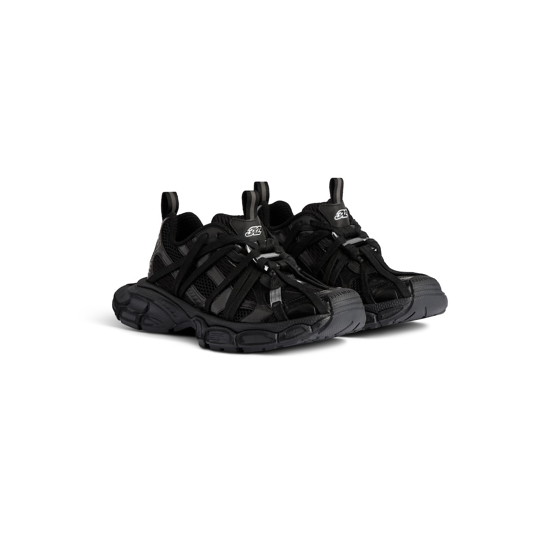 【 BALENCIAGA 】 3xl Extreme Laces B スニーカー Men's 3xl Extreme Laces B Sneaker in Black | Balenciaga US