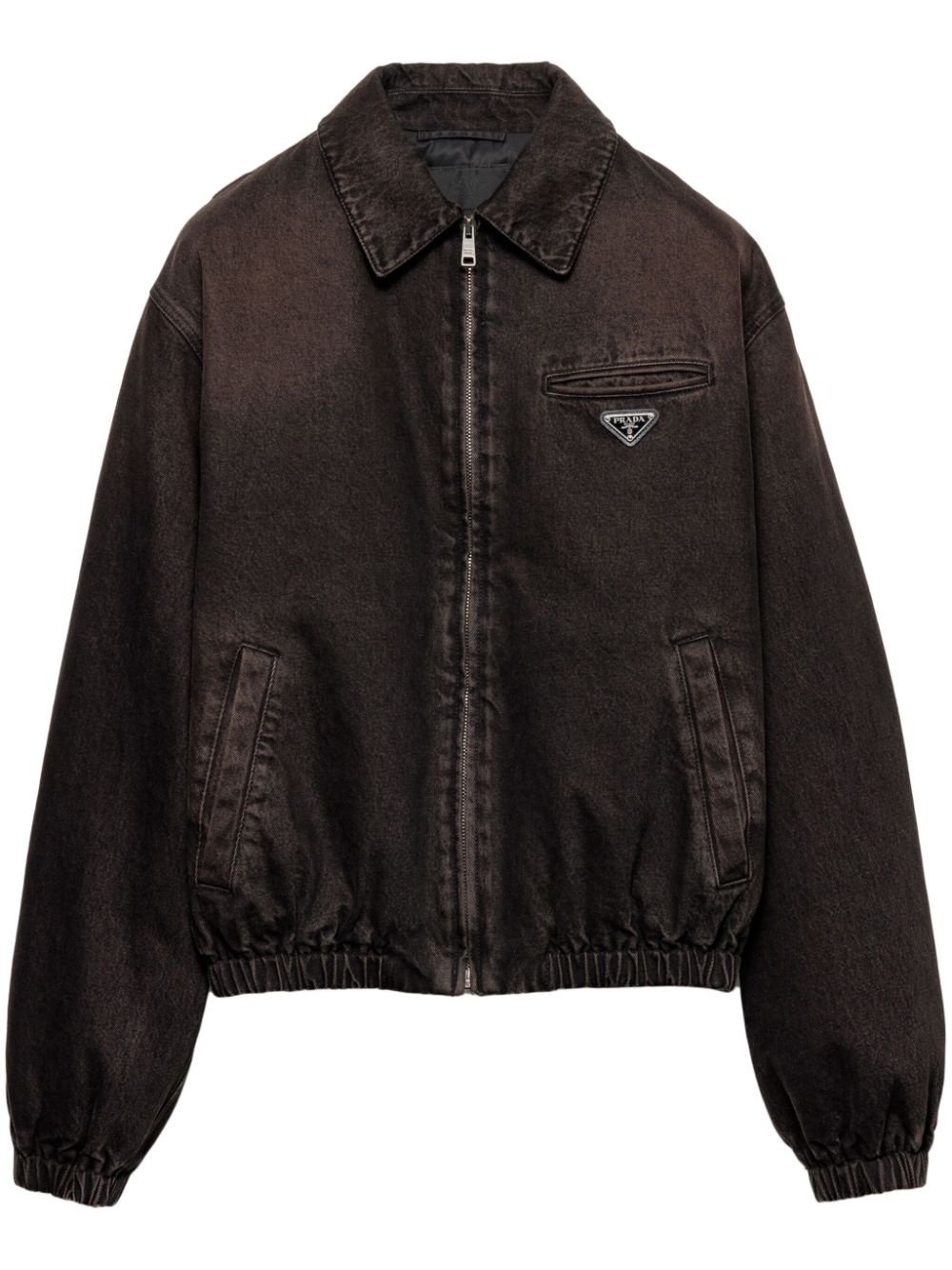 Farfetch Prada Leder Bomberjacke Prada Nappa-Leather Bomber Jacket