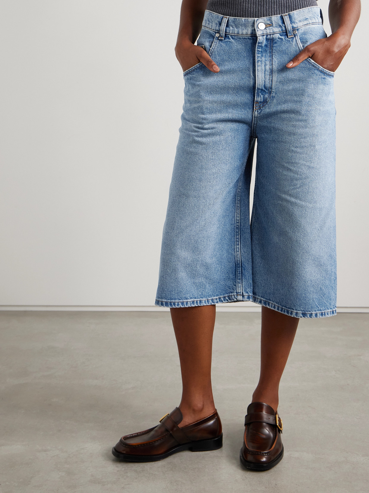Organic Denim Shorts - 4