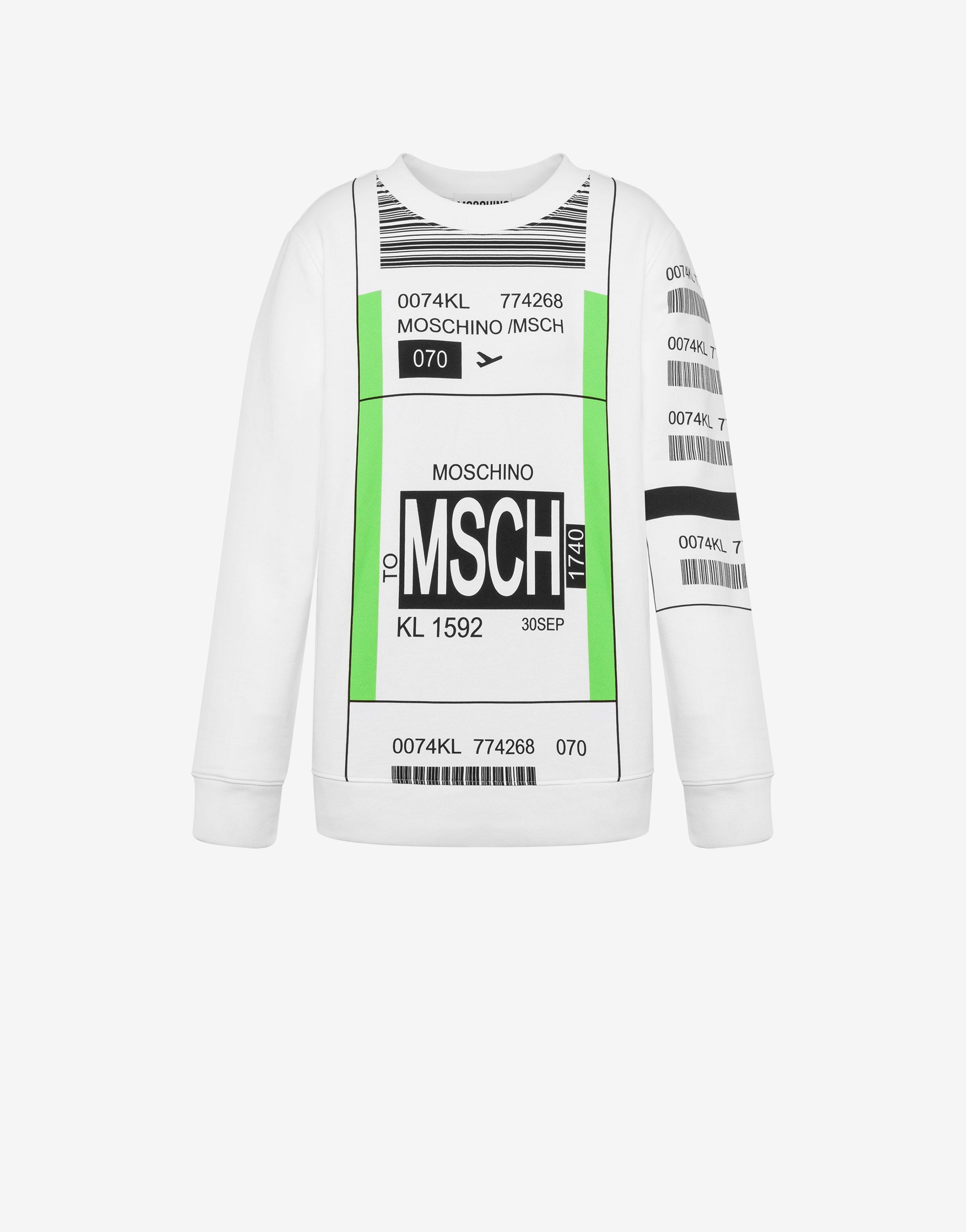 MOSCHINO AIRPORT TAG SWEATSHIRT - 1