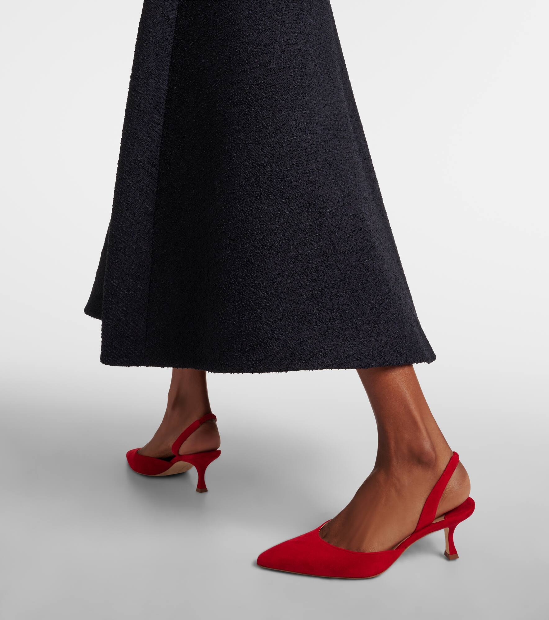 Carolyne Gala Val suede slingback pumps - 4