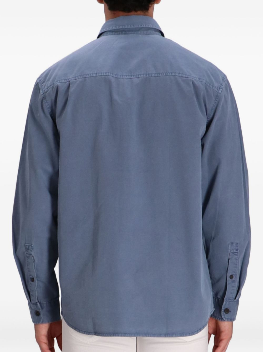 double-pocket cotton shirt jacket - 3