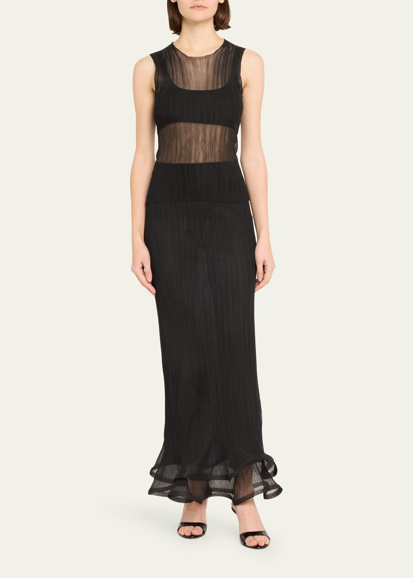Kelso Ruffled Plisse Maxi Skirt - 2