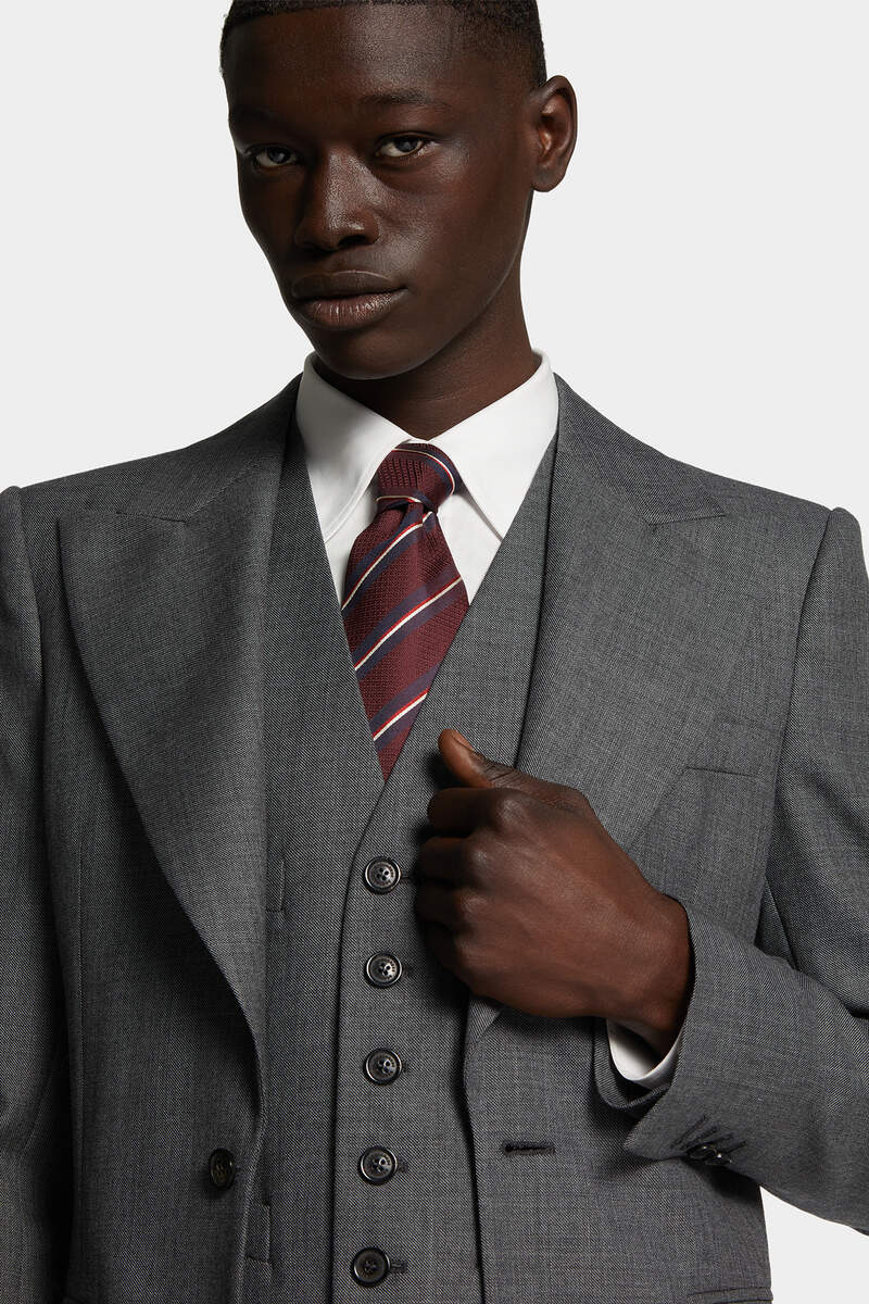 D2 STRIPED CLASSIC TIE - 4