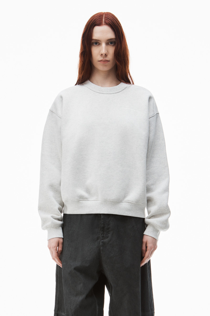 CREWNECK PULLOVER IN DENSE FLEECE 2