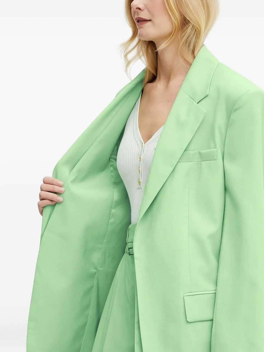 wool single-breasted blazer - 5